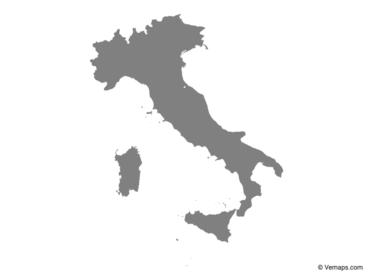 地図のベクトルイタリア