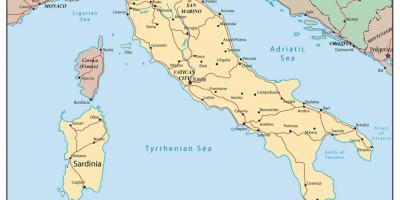 イタリアの空港地図 地図のイタリアを示す西国際空港及び大阪国際空港の南欧諸国 ヨーロッパ