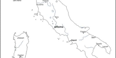 概要-地図のイタリアの都市