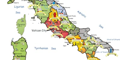 イタリアの観光地図