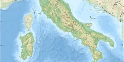 リアの地図標高