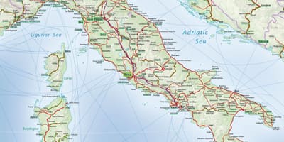 イタリアンレールシステムに地図