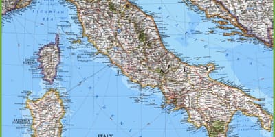 大詳しい地図のイタリア