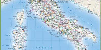 地図のイタリア輸送